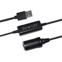 USB-Konverter 5V auf 12V - HTC TECHNIC - Leistung 12 W - Kabellänge 120 cm