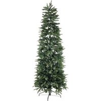 SLIM - ALBERO DI NATALE 210cm - mod. RUSSEL VERDE - Effetto Realistico - rami PE+PVC