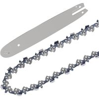 Lot de 4 chaînes de tronçonneuse 1/4 po compatibles avec les mini-tronçonneuses électriques sans fil de 4 po, 28 maillons d'entraînement, 10 cm