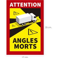 Rotulo / Pegatina Adhesivo Angulo Muerto Camion 25x17 cm