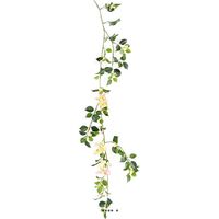 Guirlande de bougainvillier artificielle en tissu L 110 cm Rose-crème - couleur: Rose-crème