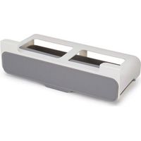 Estante de almacenamiento de botellas de especias de plástico, estante de especias - gris,