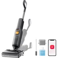 Roborock F25 XT Nass-Trocken-Staubsauger, kabelloser Staubsauger und Mopp, 20.000 Pa Hartbodenreiniger mit Zero Tangle, 90°C Heißluft-Schnelltrocknen, elektrischer Mopp, 180° Lie Flat, WLAN