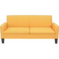 Canapé Sofa à 3 places 180 x 65 x 76 cm Jaune