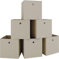 Lot de 6 boîtes pliantes Boîtes de pliage Boîtes 28x27x27 - VCM