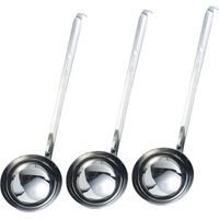 3 louches soupe inox manche long, résistantes faciles nettoyage service/cuisson