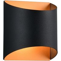 Applique, Applique murale Samdel, Noir et Doré Noir en Metal, BOITE A DESIGN