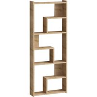 Holz Bücherregal "Megg" - 60 x 15 x 150 cm - Eiche