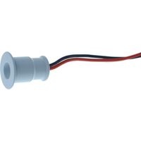 4 PZ Mini Faretto Led Da Incasso 1W DC 12V Neutro 4000K Carcassa Bianca Angolo 120 Gradi Foro 15mm 20X25mm