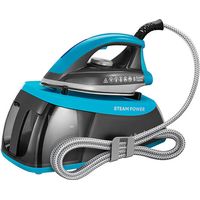 Russell Hobbs Linencare Steam Power Aqua Steam Generator Iron Black And Blue