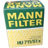 Filtro olio motore marca man filter codice filtro hu 711/51 x