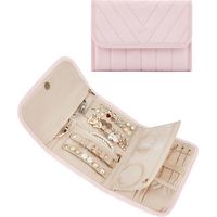 trousse transparent voyage e pour bijoux avec classeur, pochettes transparentes et fermeture éclair
