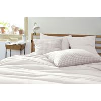 Taie d'oreiller Tissé-teint petits carreaux Déco "Gaïa Mix" 60 x 60 cm & 50 x 70 cm "Gaze de Coton" - Gaïa Mix Chantilly - 50 x 70 cm - Gaïa Mix Chantilly -