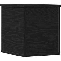 Maison Exclusive - Scatola di Stoccaggio Rovere Nero 30 x 35 x 35 cm