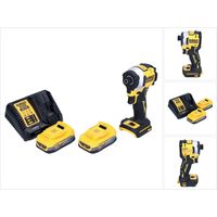 Llave de impacto sin cable DeWalt DCF 850 E2 18 V 205 Nm 1/4" sin escobillas + 2x batería recargable 1,7 Ah + cargador