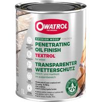 Owatrol Textrol Penetrating Oil for Softwood / Decking / Cladding Clear - 1 Litre