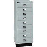Serie 39 MultiDrawer™ con zócalo DIN A3 9 cajones gris