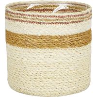 Mica Übertopf Korb Jameson Ø 20 x 20 cm Seegras gelb Topf
