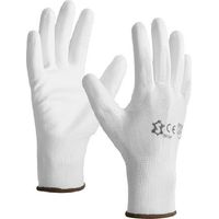 Select Polyester Handschuhe Weiß Größe 10 Schutz Manövrieren
