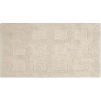CAPRI Tappeto Bagno Quarzo Bianco Beige 110x60 cm