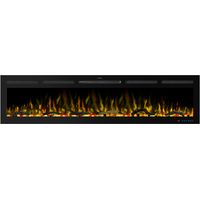 Parrot Uncle 188 cm Electric Fireplace Insert Built-in LED Flame Effect Heater 750W/1500W Dual Flame Remote Control Timer Adjustable Temperature
