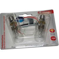 Ersatzteil - Set 2 Halogenlampen T25L E14 40 W lang. Durchm. 81 mm 23 mm - - FAR, SANGIORGIO, ELECTROLUX, HOOVER, FAGOR, ROBLIN, ZANKER, SAUTER, AEG, ALNO, SCHOLTES, LADEN, JUNO, ARISTON HOTPOINT, IK