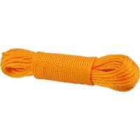 Corde en nylon 20 m pour étendoir, jardin, camping extérieur (Orange)