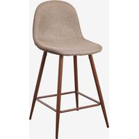 Confezione da 4 sgabelli alti Glamm SKLUM Grigio Talpa Legno scuro