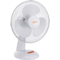 Ventilateur de table oscillant blanc 3 pales 45 W – 3 vitesses – Moteur silencieux pour confort optimal – Pour espaces de vie – Vinco