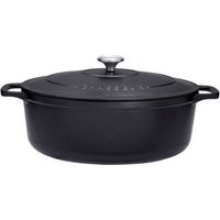 cazuela ovalada de hierro fundido esmaltado 27cm sublime negro - PUC472701 - Chasseur -