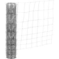Clôture en acier 100 cm – Longueur 50 m – Maillage 15 cm – Pour pâturages et protection des jeunes arbres – Wiesenfield