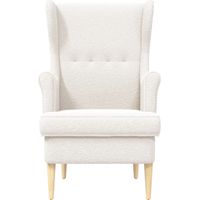 vidaXL Armchair Cream Bouclé