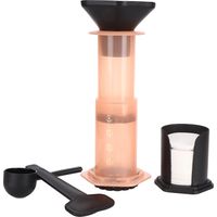 Presse à café portable avec 400 filtres - Machine à café manuelle pour la maison - Orange