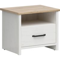 Comodino 1 cassetto Aksel bianco 47,5cm