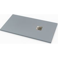 Plato de ducha ardesia extraplano color Gris RAL 7040 75x150cm rejilla acero