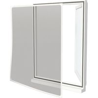 Moustiquaire cadre aimanté sans perçage - L 100 x H 120 cm - Blanc