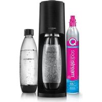 Machine à soda et eau gazeuse Sodastream Machine TERRA Noire Pack Lave Vaisselle CQC