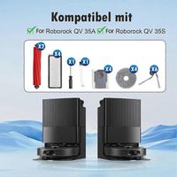 NALOOKAMIC Ensemble d'accessoires pour aspirateur robot Roborock QV 35S / QV 35A