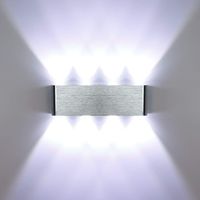 Stoex – Applique murale LED 8W aluminium – Éclairage intérieur pour chambre, couloir, escalier – Lumière blanche froide – Résistante à la corrosion