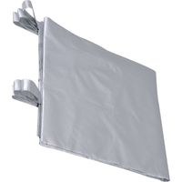 Facilitys – Rideau occultant thermique 140 x 180 cm – Tissu 190T polyester enduit argenté – Stoppe le froid et les courants d'air – Coloris gris