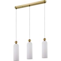 Lampada a sospensione Piega 3xE14 bianco oro Light Prestige