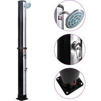 Douche solaire d'extérieur avec pomme de douche et robinet 40 L vidaXL