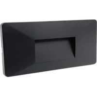 LAMPADA SEGNAPASSO LED 4W 220V IP65 NERO SWITCH 3000K-4200K-6500K SILAMP