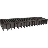 CANAL EN PP AVEC GRILLES EN FONTE B125 Dimensions : 100x50 - 1000 mm