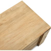 Baúl Pie de Cama ECO 40x120x37cm con tapa madera maciza de pino acabado vintage