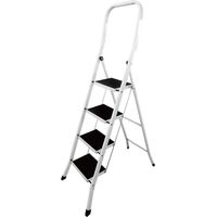 SGABELLO APRIBILE A CORRIMANO ALTO 'BASIK-TALL' 4 gradini - aperto cm 87,5 x 49,5 x h.155,2
