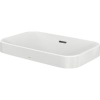 TOTO LF Lavabo sobre encimera, sin agujero para grifo, con