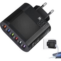 Bloc chargeur rapide Chargeur USB à six ports pour ordinateur portable Adaptateur d'alimentation pour ordinateur portable chargeur rapide 3,5 A