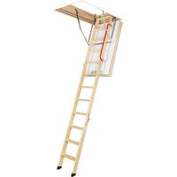 Dachbodentreppe aus Holz - Deckenhöhe 2.80m -Trichter de 70x140cm - LWT70140-2
