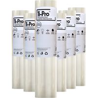 TI-Pro Clear Self-Adhesive Carpet Protector Film Roll 600mm x 100m - DIY Heavy Duty Waterproof Floor Protection, 6 Pack